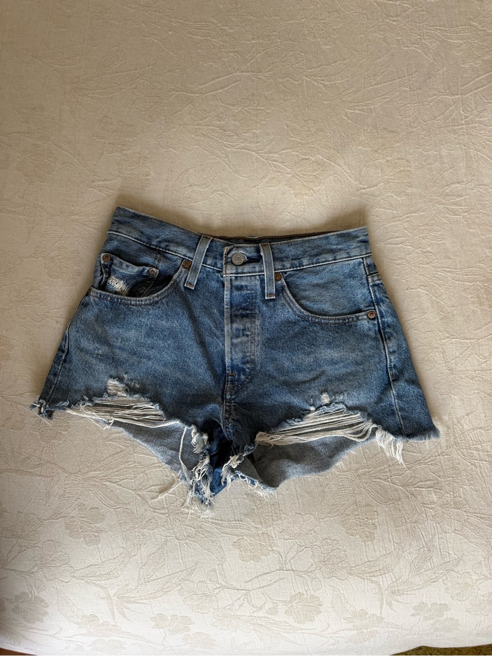 Levi's 501 Denim Cutoff Jean Shorts